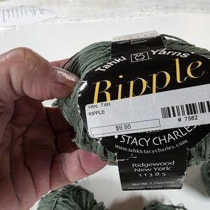 Knitting Or Crochet- Ripple Cotton Yarn in Sage 7 Balls